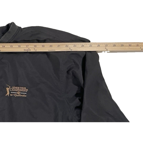 VTG PGA Tour Senior Championship Gaillardia Pullover Windbreaker Jacket XL Black - Picture 6 of 9